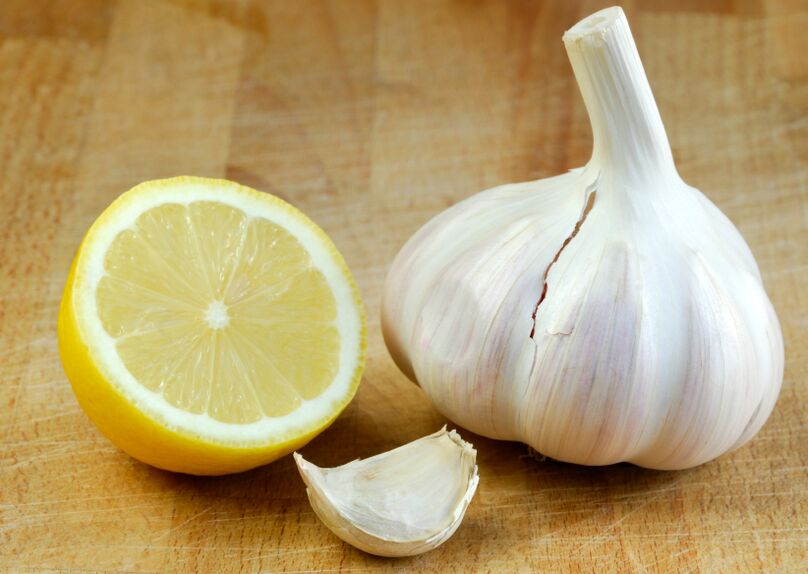 lemon and garlic to remove papilloma